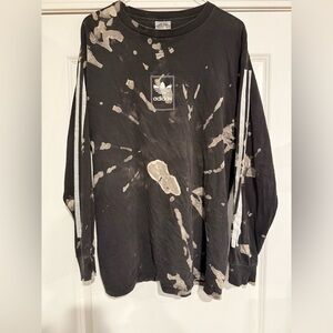 Adidas Black and White Cotton Tee